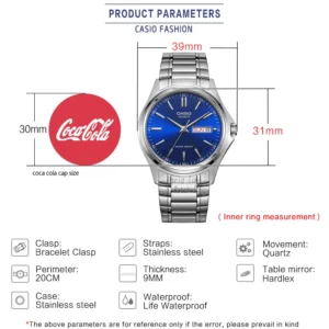 Casio watch product parameters.