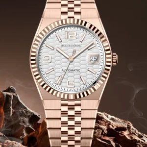 Rose gold automatic watch