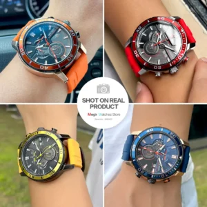 Men's watches with colored straps