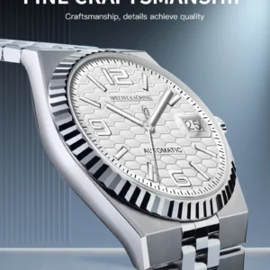 Luxury silver watch face