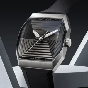 Avantgarde watch on display.