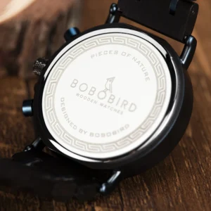 Wooden watch back detail