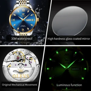 Luxury watch with luminous function