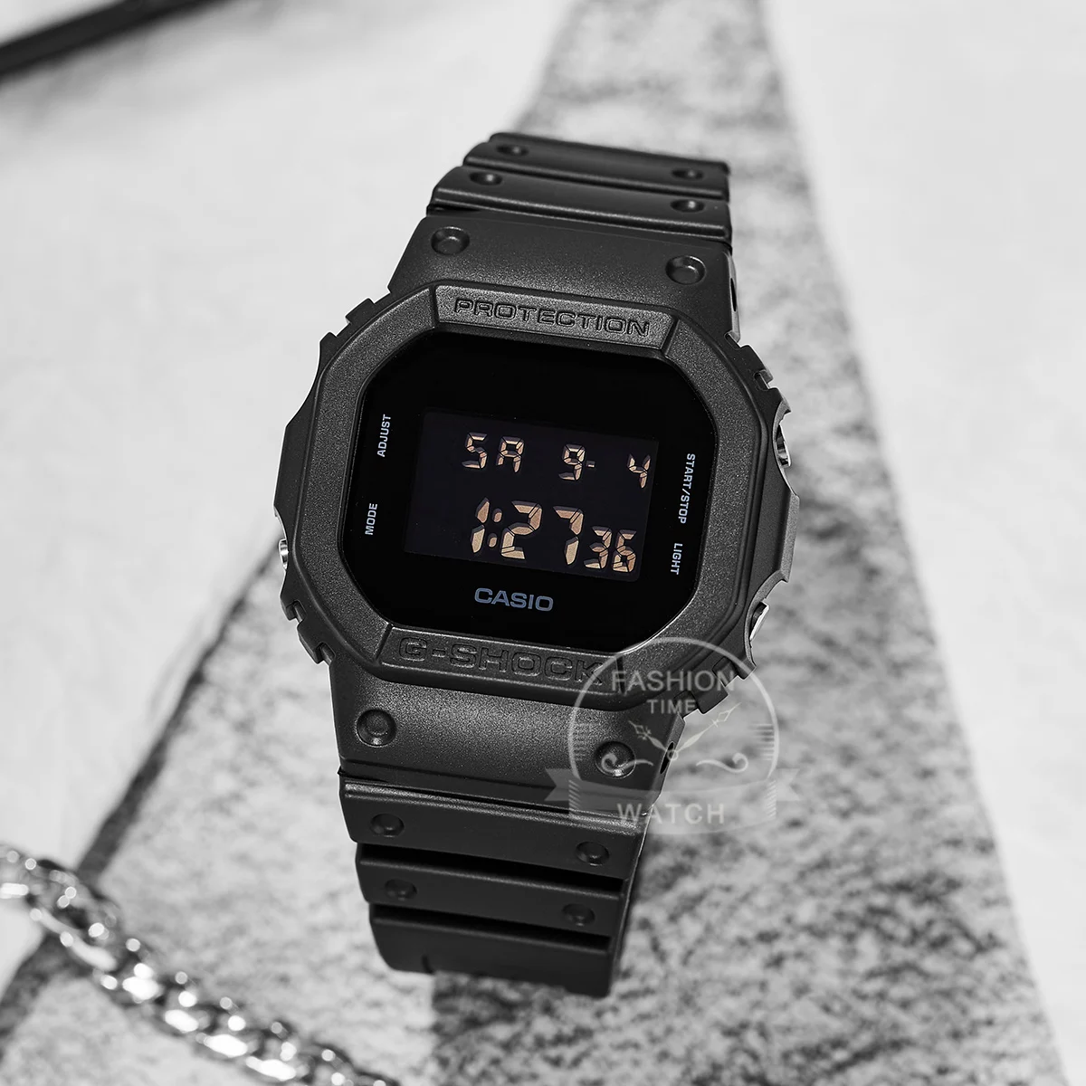 casio g shock watch for men top luxury set military digital watch reloj casio hombre dw 5600ubb 1 Black digital watch display.