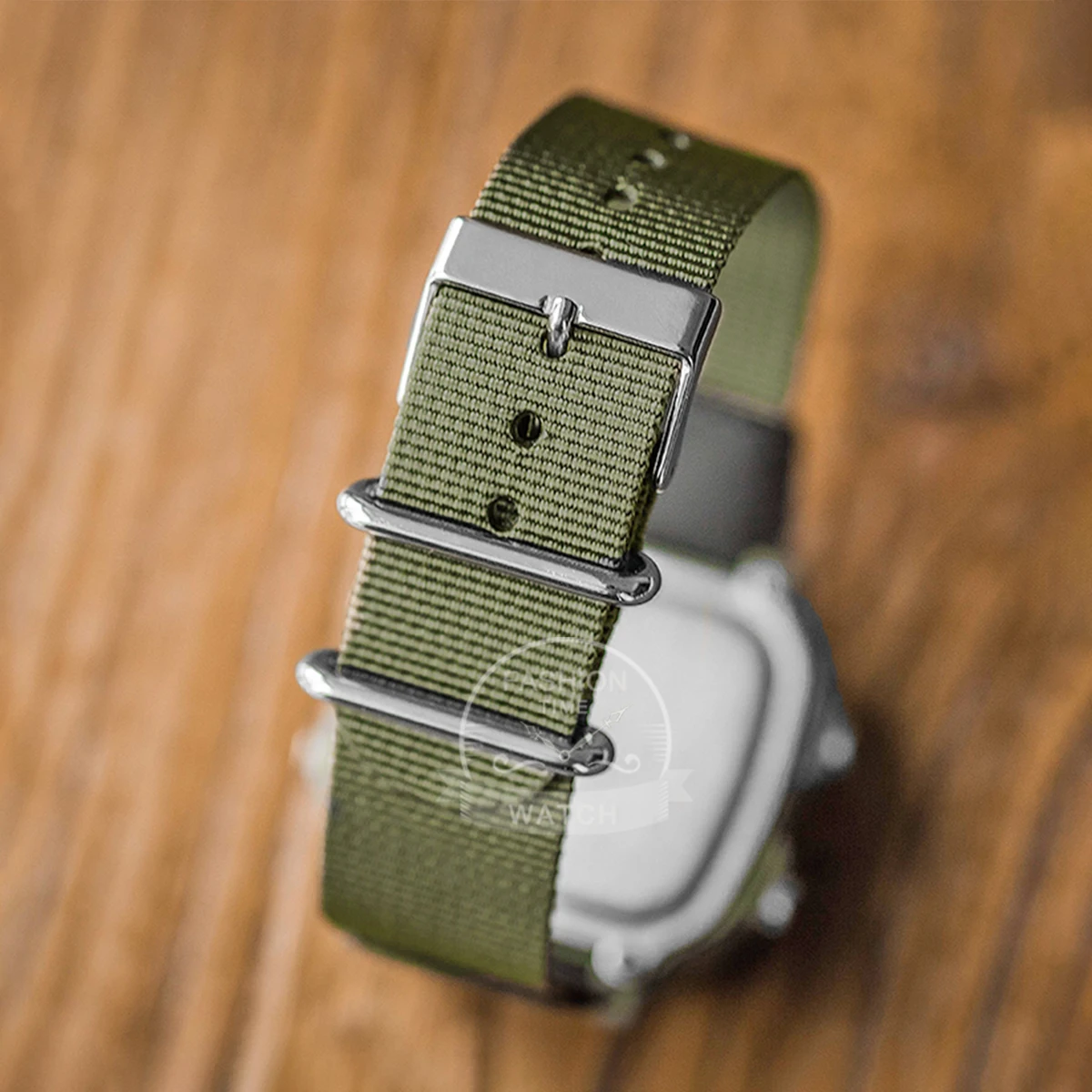 casio men's retro digital watch multifunctional classic style timepiece ae 1200whb 3b ae 1200whb 3b Green nylon watch strap