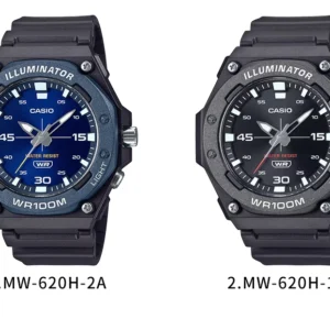 Two Casio sports watches.