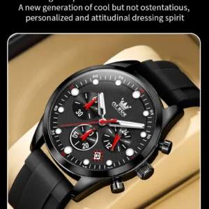Black men's watch face