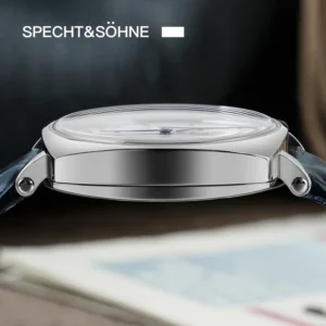 Silver watch side profile