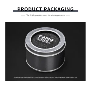Silver watch packaging tin
