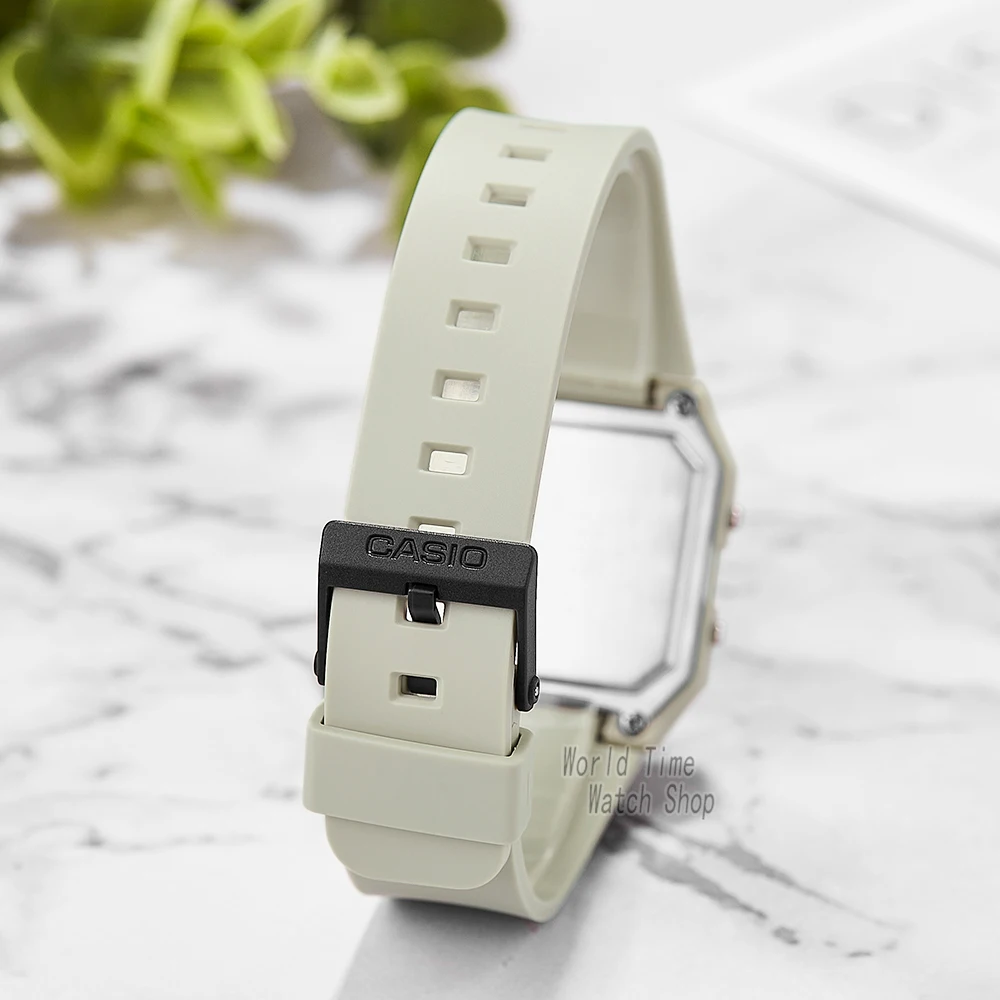 casio watch for neutral 2023 new styles set top brand luxury waterproof quartz wrist watch dual display vintage square lf 20w Light grey watch band buckle