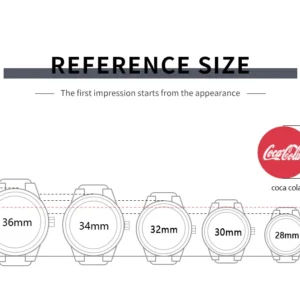 Watch size reference chart