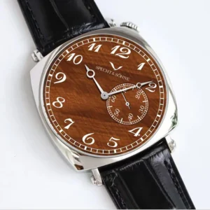 Brown wooden dial watch