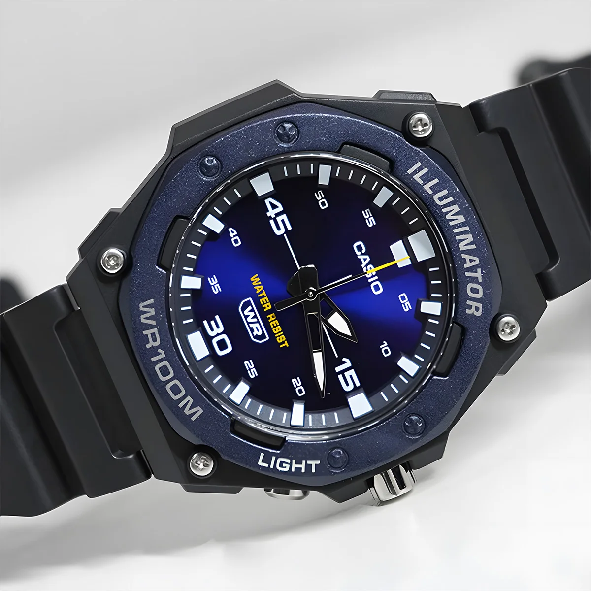 casio watch for men new model top set waterproof quartz casual watch relogio masculino часы мужские наручные mw 620h series Blue analog watch with black strap