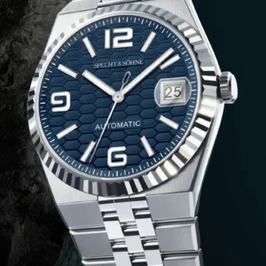 blue dial automatic watch
