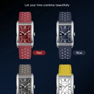Rectangular watches color display