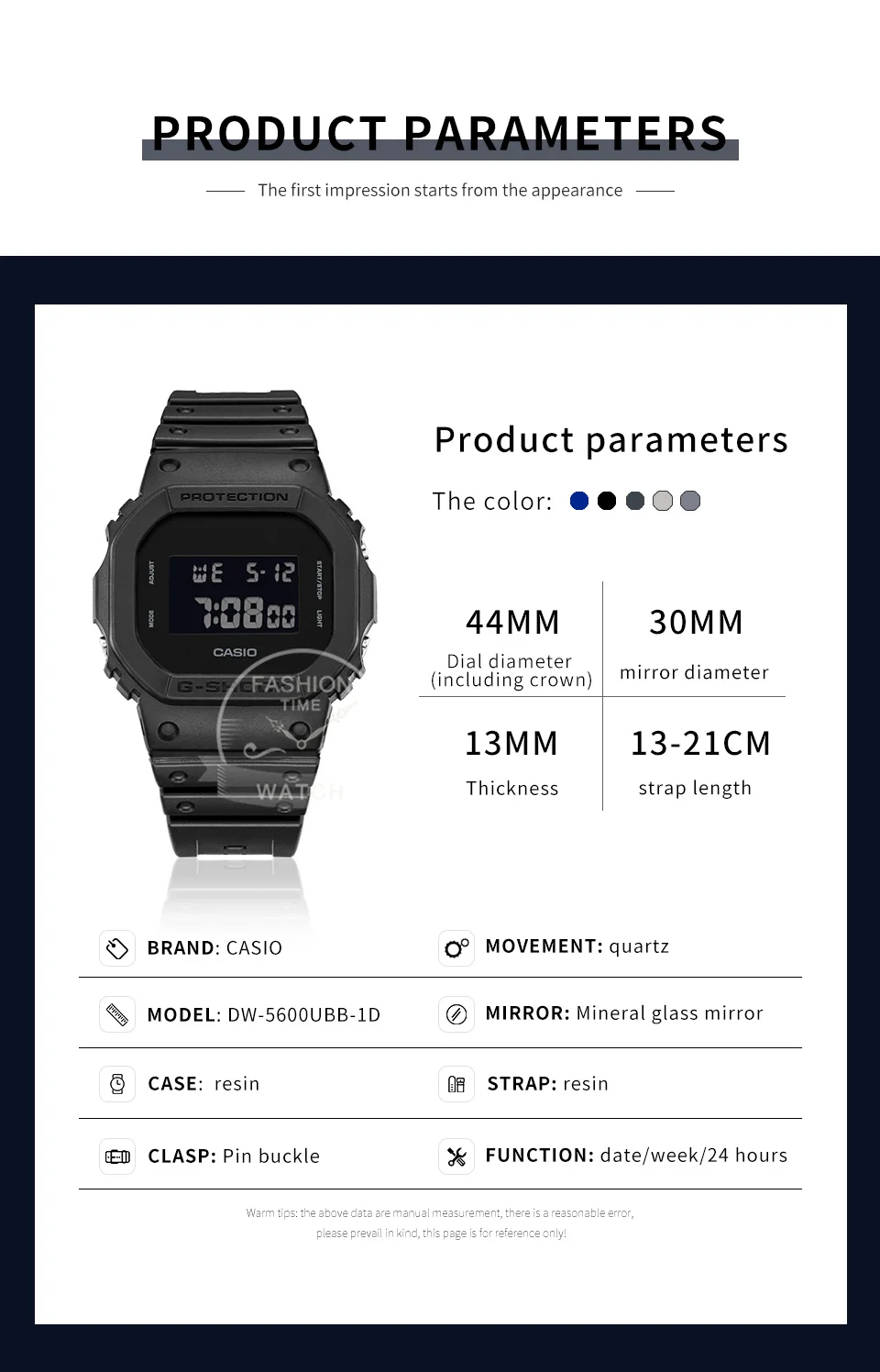 casio g shock watch for men top luxury set military digital watch reloj casio hombre dw 5600ubb 1 Black Casio watch product details