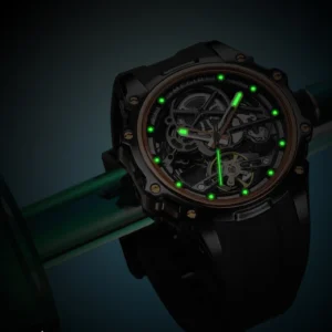Glow-in-the-dark skeleton watch