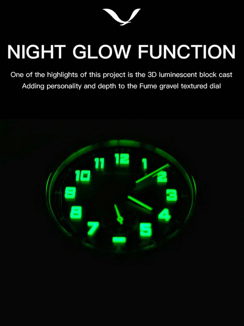 specht & söhne new automatic mechanical watch for men green color rubber strap sapphire crystal c3 luminous 38mm sports watches Glow in the dark watch dial