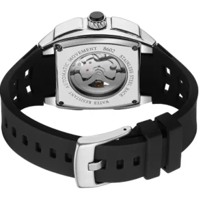 Automatic watch with clear back