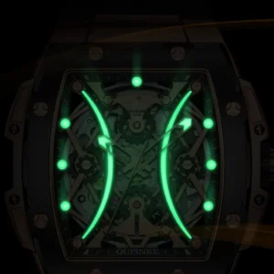 Luminous mechanical watch face