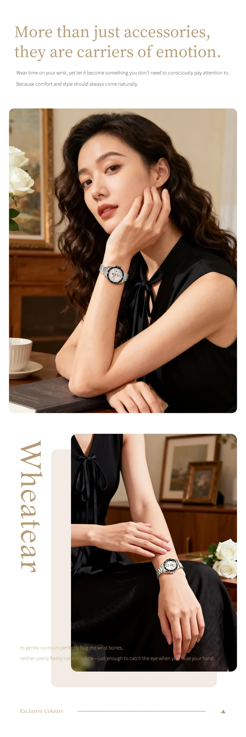 olevs luxury stainless steel waterproof quartz watch for women fashion calendar luminous womens wristwatch sport clock reloj Woman wearing a watch.