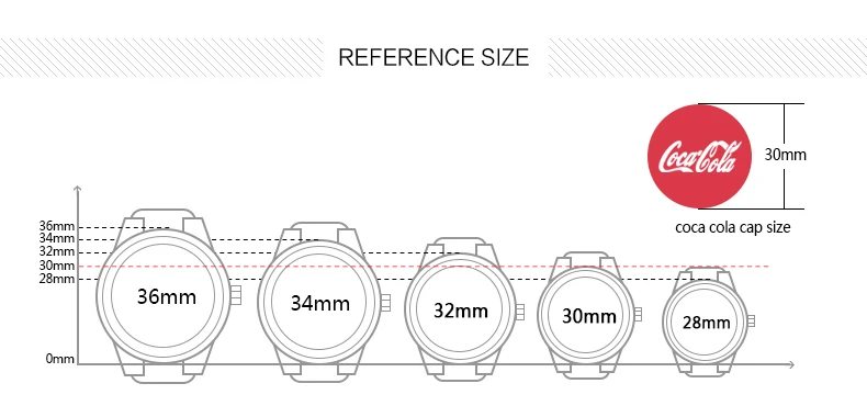 casio watch men simple week calendar waterproof quartz men watch business casual style Watch size reference chart