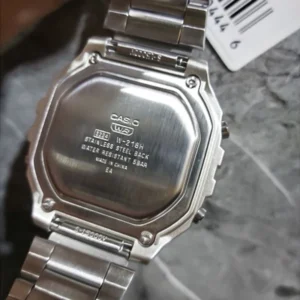 Stainless steel watch back detail