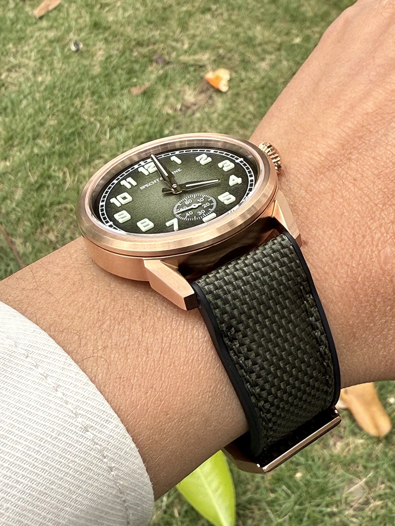 2026 specht & söhne new automatic watches for men top luxury sports wristwatches c3 luminous sapphire crystal 50m waterproof Green dial watch with strap