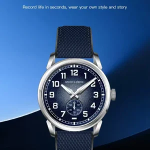 Elegant blue wrist watch