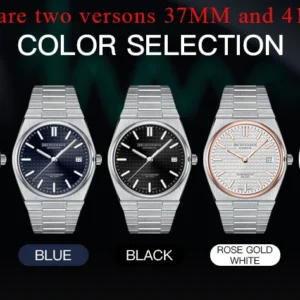 Color selection of five watches.