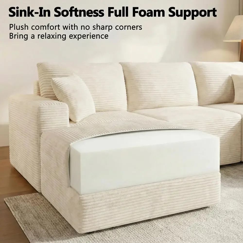 Oversized Deep Seated Cloud Sofa description