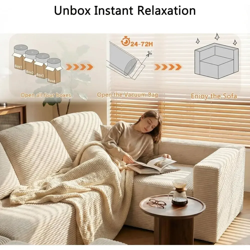 Oversized Deep Seated Cloud Sofa description