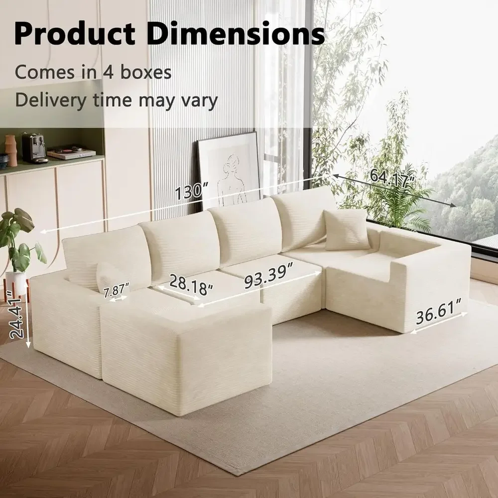 Oversized Deep Seated Cloud Sofa description