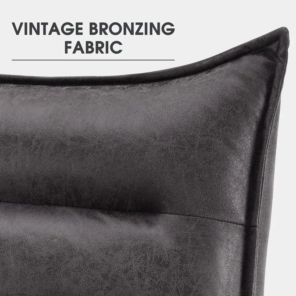 Wingback Accent Chair with Ottoman description